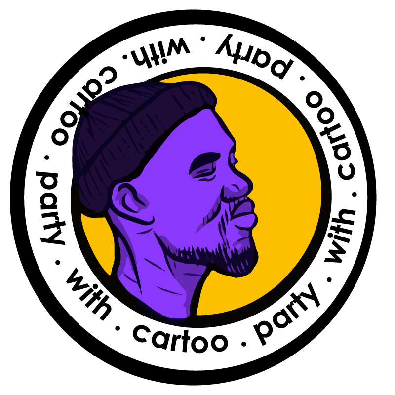 party with cartoo logo